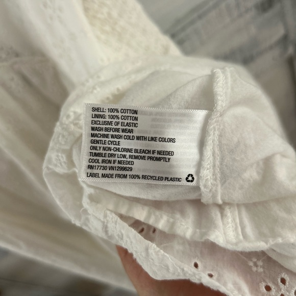 100% Cotton Eyelet Sundress, Fully Lined - Picture 6 of 6